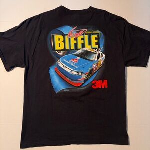 Vtg NASCAR Greg Biffle Racing Racecar Y2K Graphic T-shirt Men’s XL